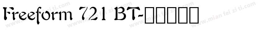 Freeform 721 BT字体转换